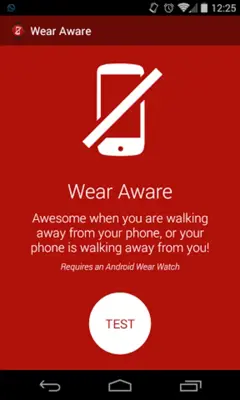 Wear Aware - Phone Finder android App screenshot 0